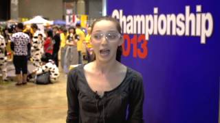 Emma Dumont visits 2013 FIRST Championship [upl. by Yajiv]