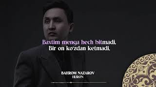 Bahrom Nazarov  Hijron  Milliy Karaoke [upl. by Saxon480]