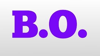 BO meaning and pronunciation [upl. by Einot]