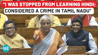 Sitharaman Gets Angry After Opposition Makes Fun Of Her Hindi ‘It Was Considered A Crime In…’ [upl. by Ocirnor189]