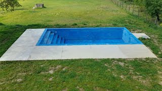 Pool Concreting Around diy pool how [upl. by Artair]