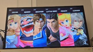 Zelda vs Wario vs Richter vs Little Mac vs Peach vs Corrin [upl. by Salta993]