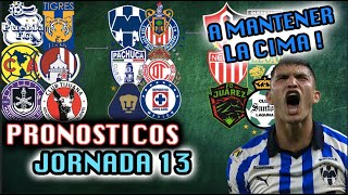 😱💣 PRONOSTICOS JORNADA 13 CLAUSURA 2024 LIGA MX  Quiniela Futbol Mexicano PREDICCIONES ❌ ✅ [upl. by Nodababus49]