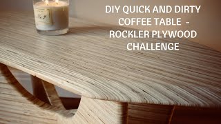 DIY quick and dirty coffee table with simple tools  Rockler plywood challenge BC05 [upl. by Bekelja]