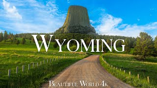 Wyoming 4K Drone Nature Film  Calming Piano Music  Beautiful Nature [upl. by Hurlow]