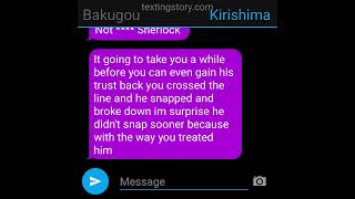 denki x Kirishima texting story part 2 Kirishimas regret [upl. by Raasch]