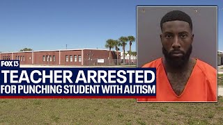 Florida teacher accused of punching student with autism [upl. by Elli]