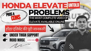 Honda Elevate problems discussed  Detailed review  Pros amp cons autocritic elevate [upl. by Ennaihs]