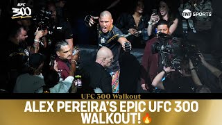 Alex Pereira with the coldest walkout at UFC300 🥶  Alex Pereira vs Jamahal Hill 🔥 [upl. by Belding]