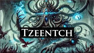 Tzeentch and His Daemons God of Knowledge and Ambition l Warhammer 40k Lore [upl. by Lertnom]