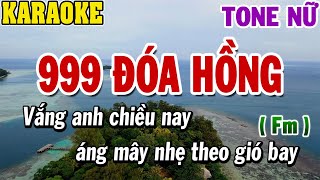 Karaoke 999 Đóa Hồng Tone Nữ  84 [upl. by Yelnik]