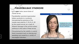 19 Bulbar and pseudobulbar syndrome topical and differential diagnostics [upl. by Otto770]