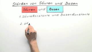 Stärken von Säuren und Basen  Chemie  Allgemeine und anorganische Chemie [upl. by Perl]