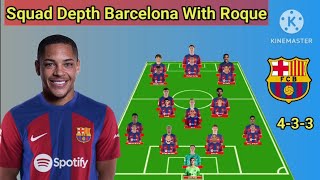 Squad Depth Barcelona With Victor Roque  Transfer Winter January 2024 [upl. by Leahcimluap601]