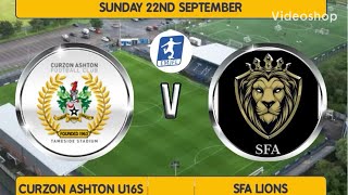 Curzon Ashton u16s v SFA Lions EMJFL 22092024 63 [upl. by Nosdivad448]