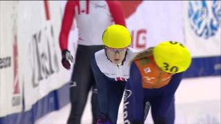 Elise Christie Womens 500m semifinal 1  ISU World Cup Short Track Speed Skating Toronto [upl. by Ahselat]