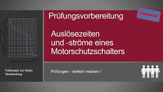 Auslösezeit und Auslösestrom eines Motorschutzschalters 2022 02 07 [upl. by Umont]