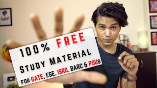 100 FREE Study Material for GATE ISRO BARC PSUs amp ESE  Prepare Without Coaching [upl. by Arbuckle]