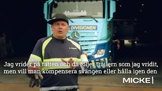 Micke om att ha en styrbil från andra avsnittet av Svenska Truckers säsong 6 [upl. by Bret]