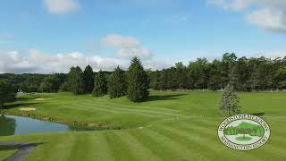 Massanutten Resort Woodstone Meadows Hole 14 Aerial View [upl. by Notyal]