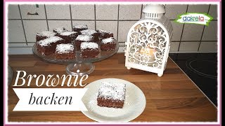 saftige Brownies REZEPT einfach amp schnell backen  Blechkuchen  Anleitung deutsch [upl. by Retlaw]