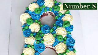 HOW TO MAKE A NUMBER 8 CAKE [upl. by Norling2]