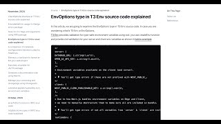 EnvOptions type in T3 Env source code explained [upl. by Marice498]