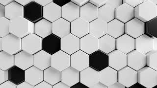 Monochrome Mosaic Hypnotic VJ Loop with Geometric Patterns 4K Looped Animation [upl. by Sparke]