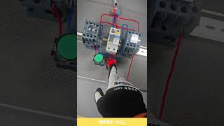 Live Demonstration MCB Connecting Two Contactors for Forward and Reverse [upl. by Rickie860]