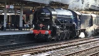 Blue Peter BR 60532 at Sheffield station [upl. by Heady303]