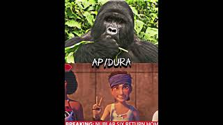 Silverback gorilla vs nublar Six shorts debate jurassicworld gorillas dinosaurs animals [upl. by Yniffit745]