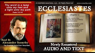 21  Book of Ecclesiastes  Read by Alexander Scourby  AUDIOTEXT  FREE on YouTube  GOD IS LOVE [upl. by Neersin]