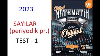 SAYILAR Periyodik Prob TEST 1 2023 9 SINIF MATEMATİK SORU BANKASI [upl. by Feodor]