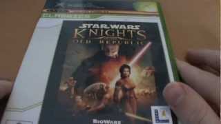 Star Wars Knights of the Old Republic Xbox Unboxing [upl. by Geno]