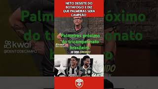 Neto comenta possibilidade de título do Palmeiras no Brasileirão futebol futebolbrasileiro [upl. by Mellitz771]