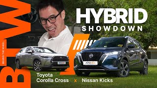 Nissan Kicks ePOWER vs Toyota Corolla Cross Hybrid Review  Behind the Wheel [upl. by Domonic935]