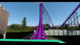 Phantoms Revenge Kennywood New Petrifying Purple POV No Limits 2 HockeyGUY66871 [upl. by Bernardi]