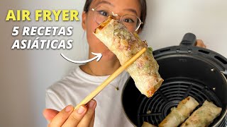 Probando 5 Recetas Asiáticas en Air Fryer  Cocina con Coqui [upl. by Janyte533]