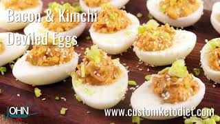 Bacon and Kimchi Deviled Eggs [upl. by Aronoh]