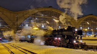 52 80797 mit E77 10 und ihren DPE 90552 im Hbf Leipzig 02122023 [upl. by Eiramassenav]