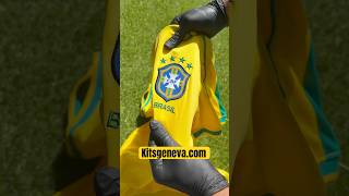 Maillot Brésil rétro 98🇧🇷 dispo sur kitsgenevacom football brazil [upl. by Obellia]