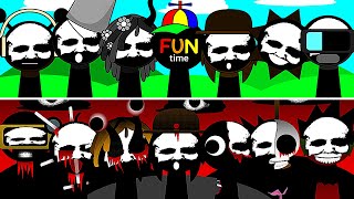 Incredibox Sprunki ALL BLACK Version  Normal Vs Horror  New Mod [upl. by Ybbil]