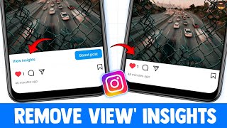 How to remove view insights on instagram 2025  view insights kaise hataye  view insights [upl. by Acinomaj]