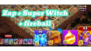 320  Zap Super Witch Fireball  8 Druids  Combining Two Strongest super Witch Strategy [upl. by Nerat]