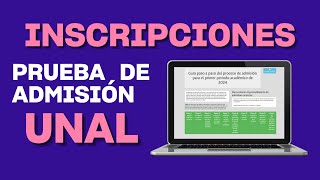 Cómo inscribirse a la prueba de admisión UNAL 2024  Tutorial completo y fácil [upl. by Tilford]