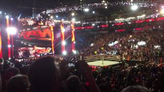 RAW After WrestleMania 32 LIVE Opening Pyro amp Mr McMahon Entrance [upl. by Yditsahc748]