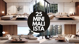 🎯 25 Diseños Interiores de Decoración Minimalista hogarconestilo estilominimalista decoración [upl. by Ellehs]