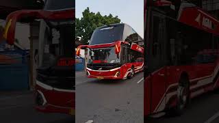 Bus double decker Agra Mas keren busjawa busmania [upl. by Thia]