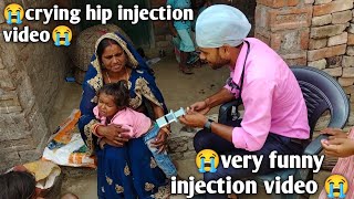 injection video baby crying  Injection video baby crying on hip in hospital  doctor videos crying [upl. by Ardnuaet]