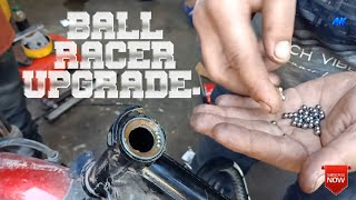 HOW TO CHANGEINSTALL PULSAR 150 BALL RACERCONE SET REPLACEMENT [upl. by Aneek]